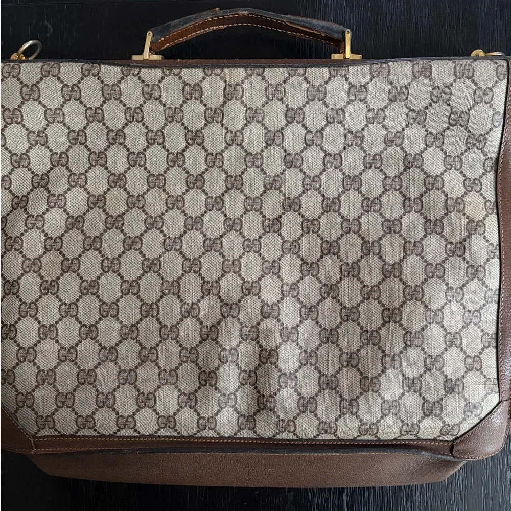 Gucci Brown Patterned Men's Briefcase